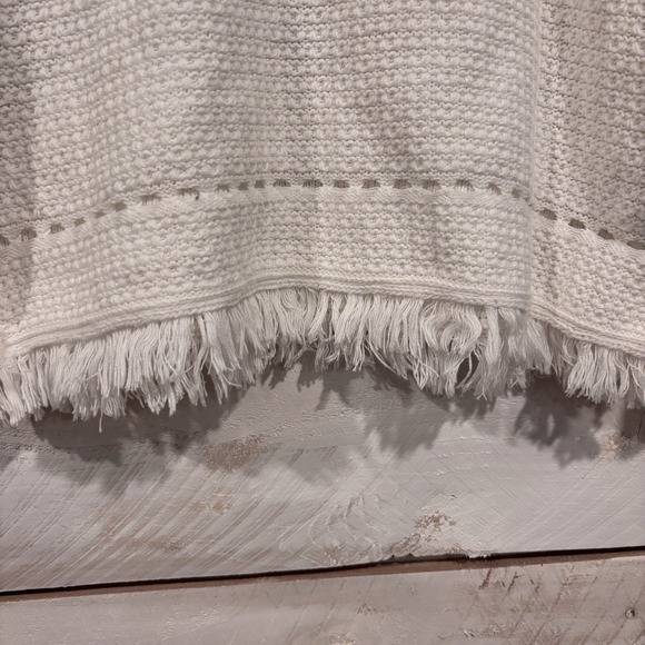 J.Crew Fringe Women's Sweater Sz Med White - Picture 6 of 8